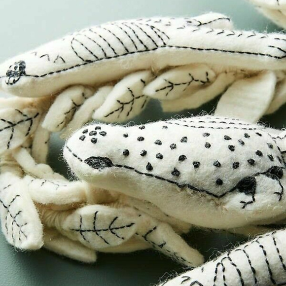 Anthropologie Felted  Songbird Bird Garland NWOT - Picture 8 of 8